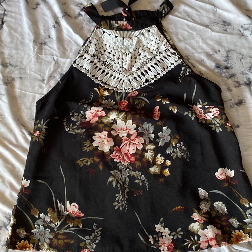 Floral Halter Top